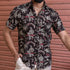 Miravan Mens Multi Colour Floral Printed Half Sleeve Slim Fit Shirt