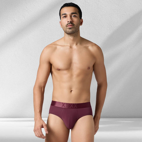 XYXX Rev Tactel Briefs Auburn Red