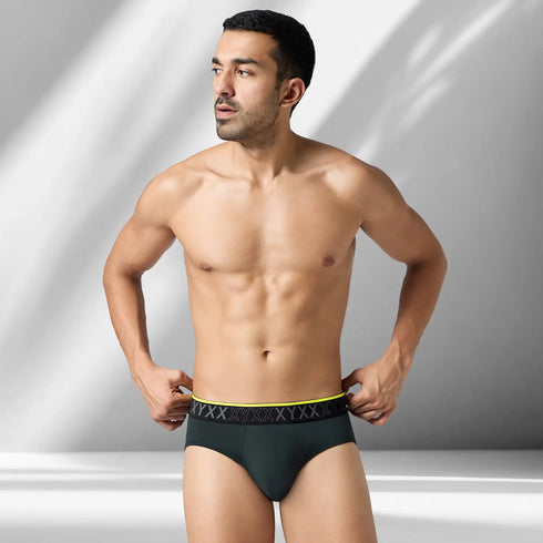 XYXX Zest Tactel Briefs Storm Grey