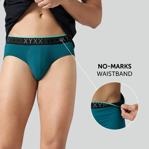 XYXX Zest Tactel Briefs Pacific Green