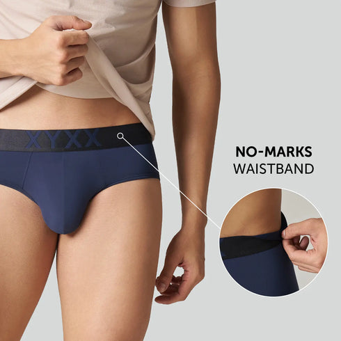 XYXX Alpha Tactel Briefs - Navy Blue