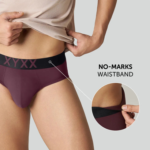 XYXX Alpha Tactel Briefs - Auburn Red