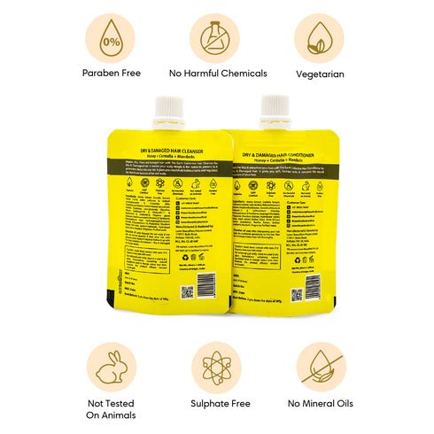 The Earth Collective Combo Dry & Damaged Hair Travel