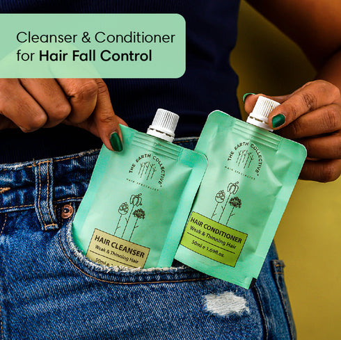 The Earth Collective Combo Weak & Thinning Hair Travel Pack
