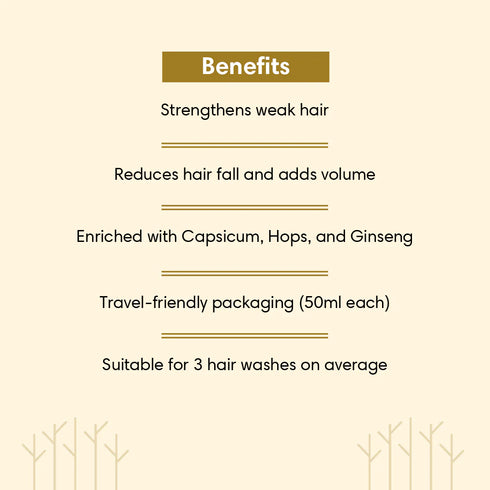 The Earth Collective Combo Weak & Thinning Hair Travel Pack