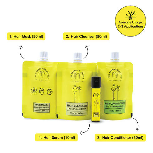 The Earth Collective Dry & Frizzy Hair Regime