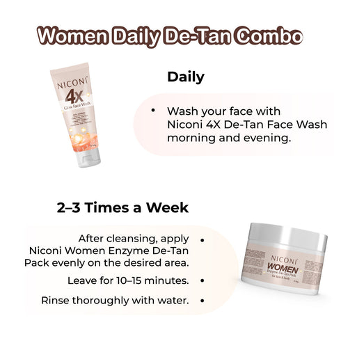 Niconi Women Daily Detan Combo