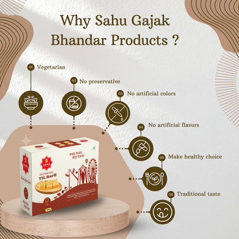 Sahu Gajak Bhandar Gajak Til Barfi