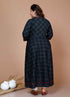 Miravan WomenS Plus Size Abstract Ankle Length Angrakha Style Kurta