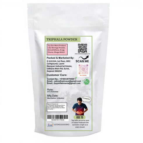 Millet Mania Triphala Powder 3 2 1 Ratio