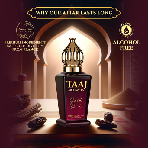 Bella Vita TAAJ Gold OUD Attar