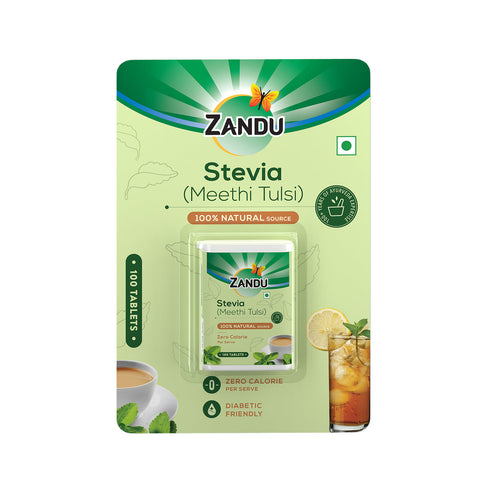 Zandu Stevia (Meethi Tulsi) Tablets
