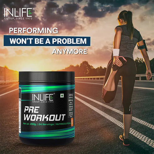 Inlife Pre-Workout Powder Orange Flavour