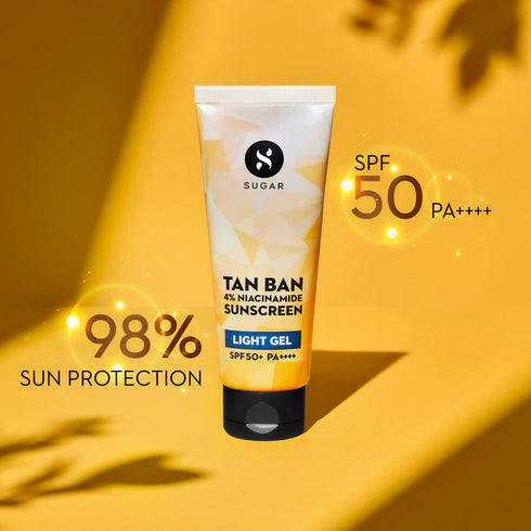 Sugar Tan Ban 4% Niacinamide Sunscreen Light Gel