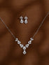 Zeraki Jewels Taruni Silver Necklace Set