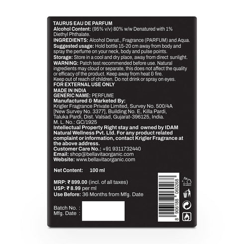 Bella Vita Taurus Perfume