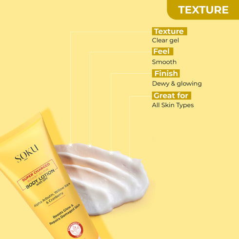 Soku Cosmetic Super Charged Boost Glow Body Lotion with SPF