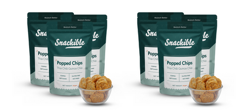 Snackible Thai Chilli Quinoa Chia Popped Chips