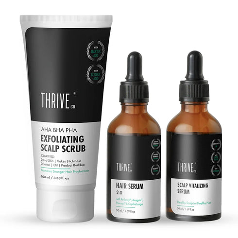 Thriveco Hair Care Kit ThriveCo Scalp Scrub Vitalizing Serum Hair Growth Serum