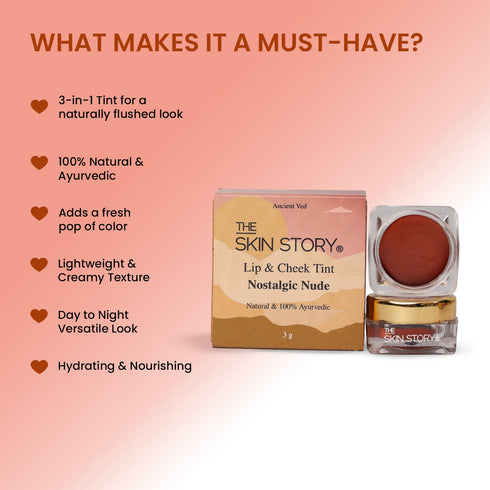 The Skin Story Lip & Cheek Tint Nostalgic Nude