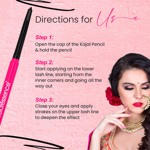 COLORESSENCE Time to Prime Kajal Pencil -Black