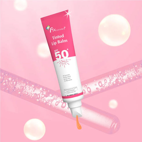 FixDerma Tinted Lip Balm SPF 50+ | Best Tinted Lip Balm for Dry Lips with SPF 50+