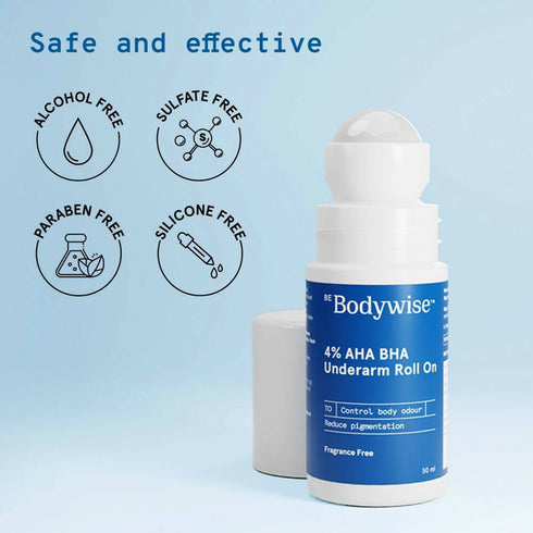 BeBodywise 4% AHA BHA Underarm Roll On