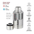 Dubblin Carry Silver Vacuum Bottle
