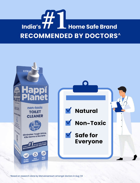 Happi Planet Tap Cleaner & Organic Toilet Cleaner Combo