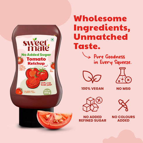 Sweetmate Tomato Ketchup | No Added Sugar & Jaggery