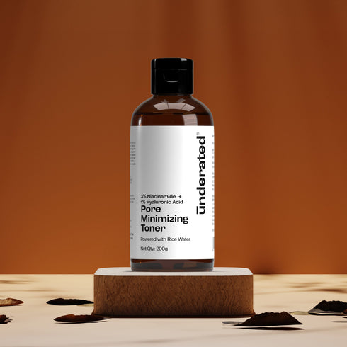 Underated 3% Niacinamide + 1% Hyaluronic Acid Pore Minimizing Toner