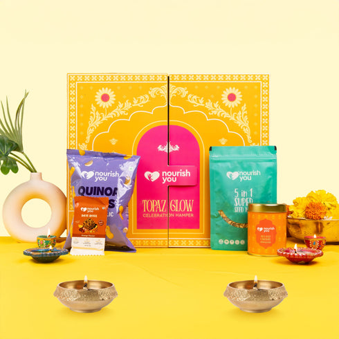 Nourish You Shagun Diwali Gift Hamper – Topaz Glow Box