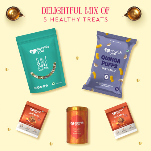 Nourish You Shagun Diwali Gift Hamper – Topaz Glow Box
