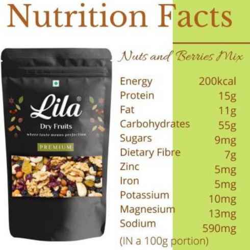 Lila Dry Fruits Trail Mix