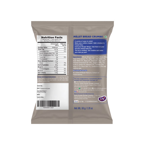 Early Foods Trial Pack Millet Bread Crumbs