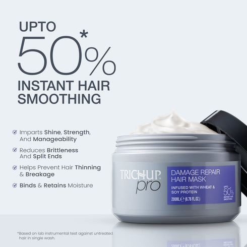 Vasuestore Trichup Pro Damage Repair & Instant Smoothing Hair Combo Set of 3 Shampoo 300ml Scalp Oil 100ml Mask