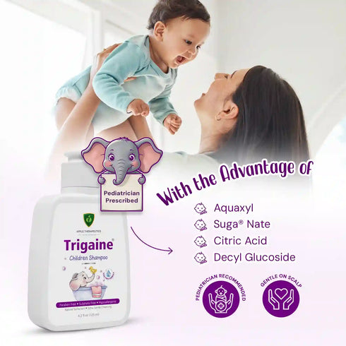 Trigaine tear-free children shampoo