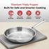 Vinod Doniv Titanium Triply Stainless Steel Fry Pan 20 cms Induction Friendly