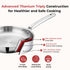 Vinod Doniv Titanium Triply Stainless Steel Fry Pan 20 cms Induction Friendly