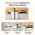 Vinod Doniv Titanium Triply Stainless Steel Pressure Cooker 5 Ltr Inner Lid Induction Friendly