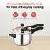 Vinod Doniv Titanium Triply Stainless Steel Pressure Cooker 5 Ltr Inner Lid Induction Friendly