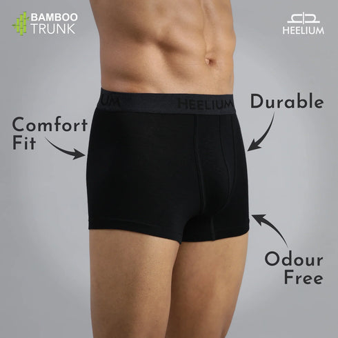 Heelium Bamboo Underwear Trunk For Men - Pack of 2