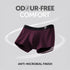 XYXX Aero Silver Cotton Trunks Plum Red