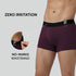 XYXX Aero Silver Cotton Trunks Plum Red