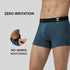 XYXX Aero Silver Cotton Trunks Steel Blue