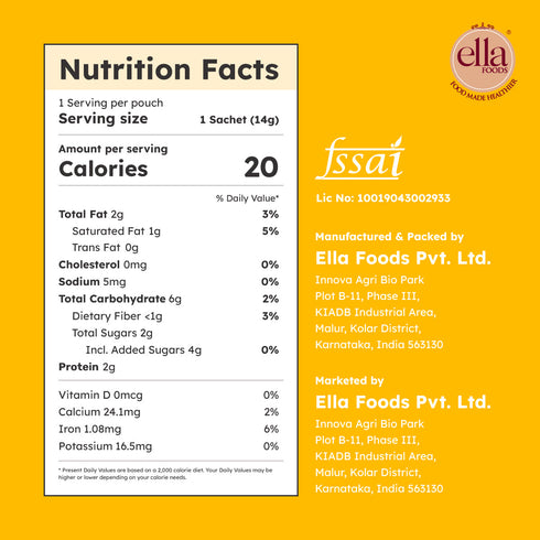 Ella Foods Instant Turmeric Latte & Hot Chocolate Sachets