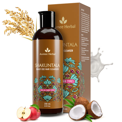 Avimee Herbal Shakuntala Hair Cleanser and Radha Hair Conditioner Combo For Silky, Shiny & Strong Hair
