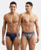 Jockey Cotton Elastane Printed Brief | Navy Print