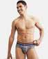 Jockey Cotton Elastane Printed Brief | Navy Print