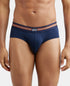 Jockey Cotton Elastane Printed Brief | Navy Print